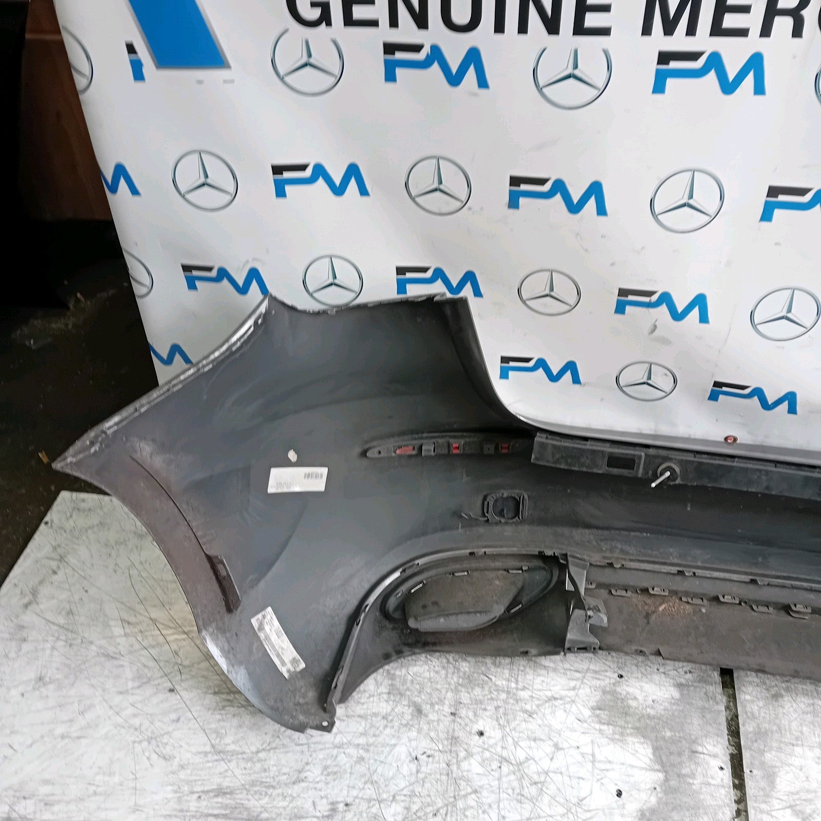 MERCEDES BENZ  A-CLASS W177 REAR BUMPER 2018 A1778800500 GREY COMPLETE FMX24