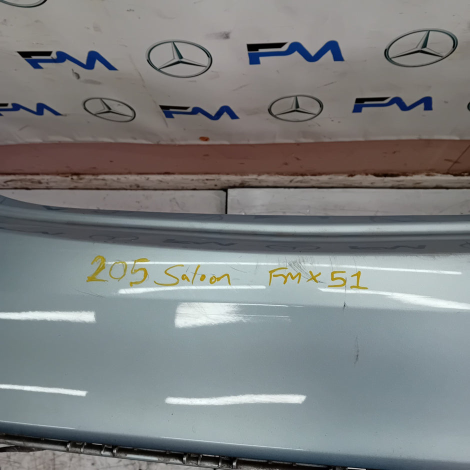 MERCEDES BENZ C-CLASS W205 REAR BUMPER 2015 SILVER A2058555738 FMX51