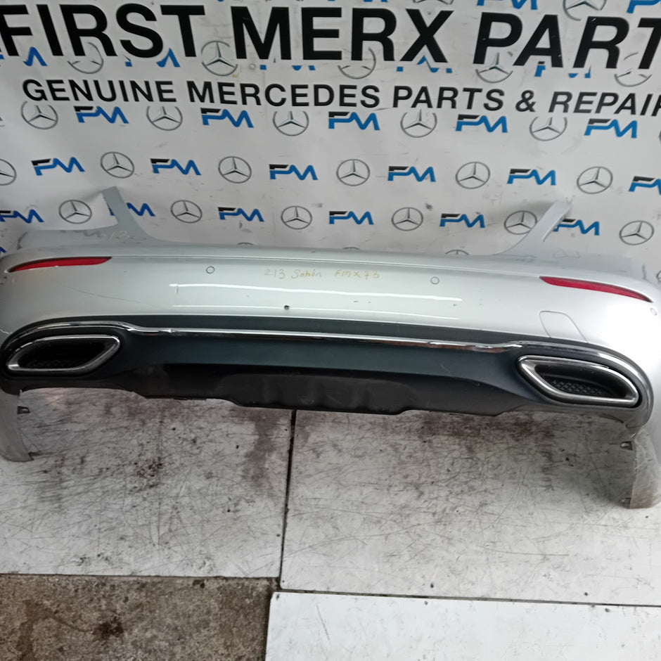MERCEDES BENZ E-CLASS W213 SALOON REAR BUMPER SILVER 2016 A2138850025 FMX73