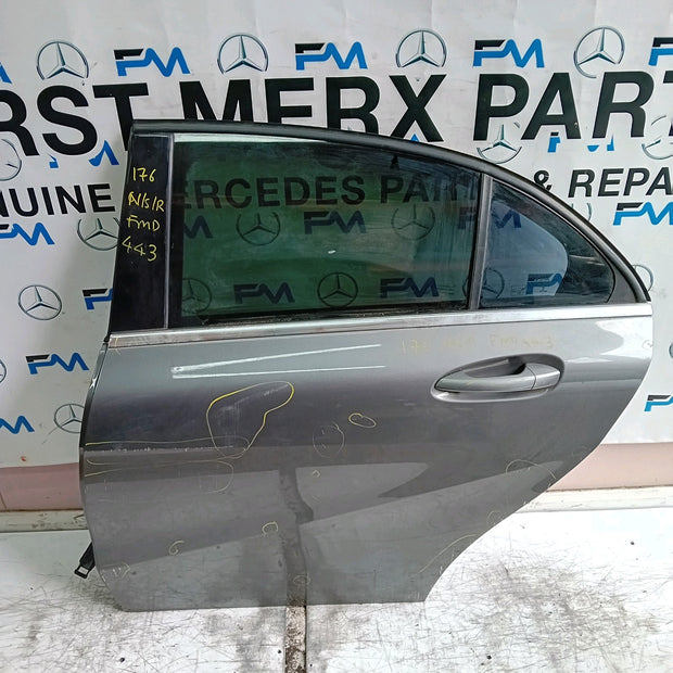 MERCEDES A-CLASS W176 PASSENGER REAR DOOR NSR GREY 2012-2018 COMPLETE FMD443