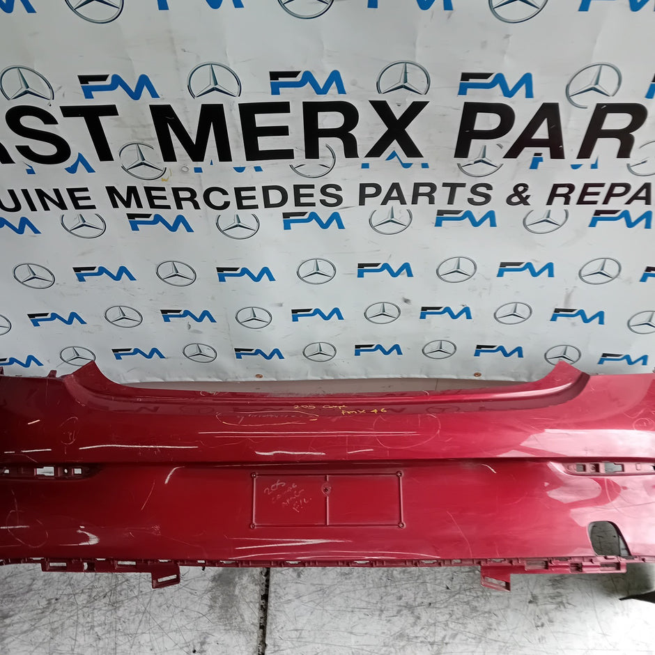 MERCEDES BENZ C-CLASS C205 CP REAR BUMPER 2014 RED FMX46