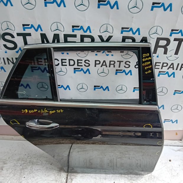 MERCEDES E-CLASS S213 ESTATE DRIVER REAR DOOR OSR BLACK 2016 ON COMPLETE FMD217