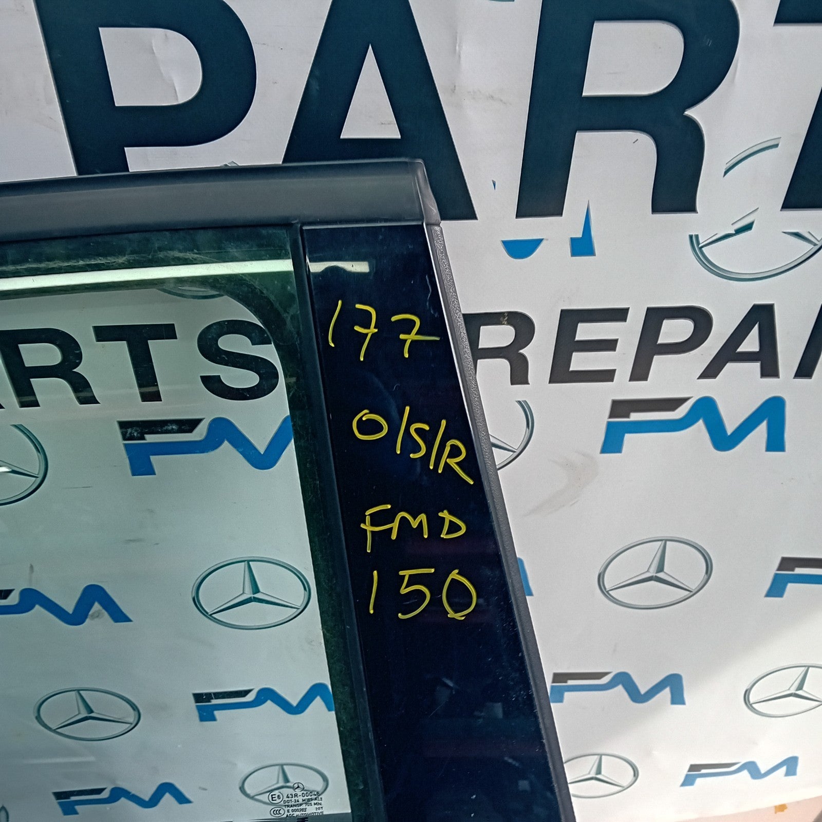 MERCEDES BENZ A-CLASS W177 DRIVER SIDE REAR DOOR O/S/R BLACK  COMPLETE FMD150