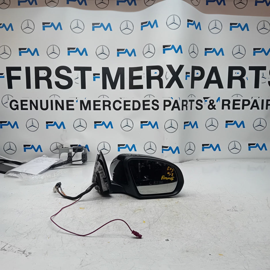 MERCEDES C-CLASS 2014 On W205 DRIVER SIDE WING MIRROR BLACK FMM5