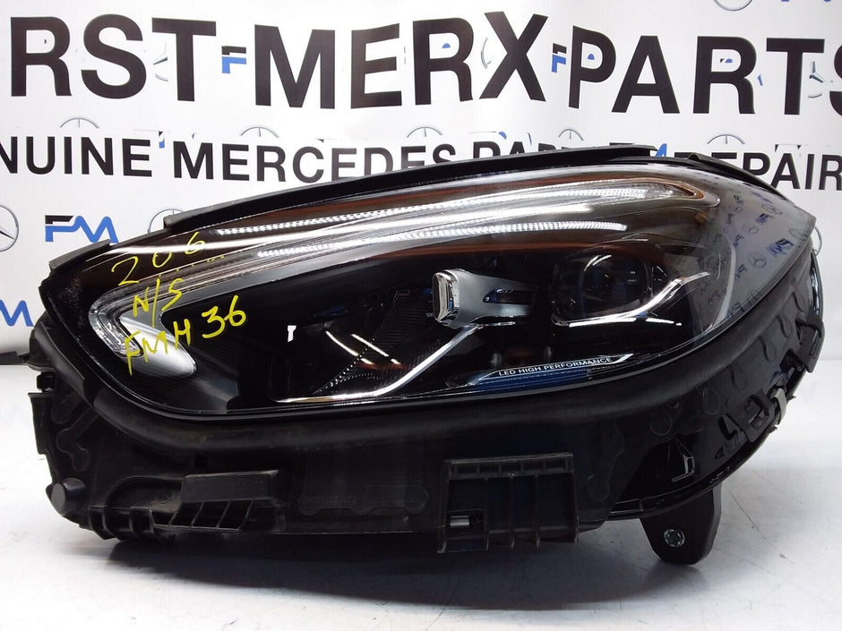 2020 MERCEDES C-CLASS W206 N/S Passenger Side Front Headlight A2069068704 FMH36