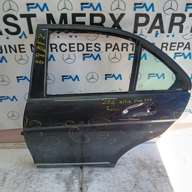 MERCEDES  BENZ  C-CLASS W204 SLN DRIVER REAR DOOR ISR BLUE 2008-14 FMD460