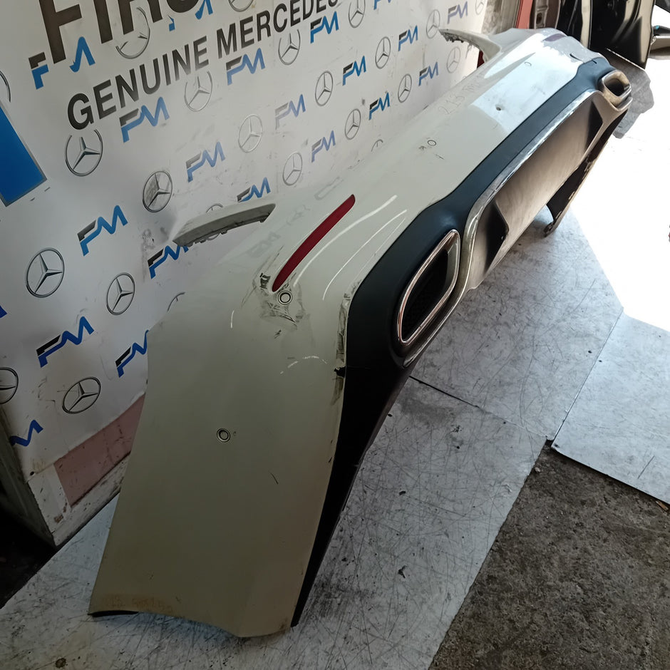 MERCEDES BENZ E-CLASS W213 SLN REAR BUMPER A2138850001 2016 WHITE FMX152
