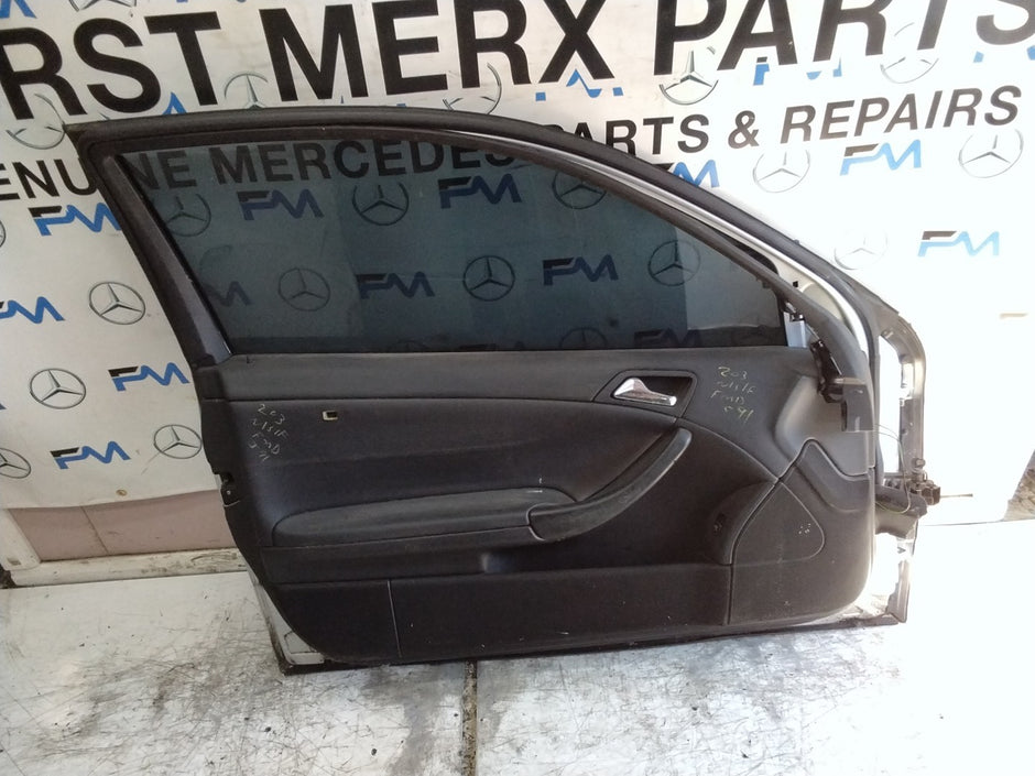 MERCEDES C-CLS W203 SLN PASSENGER FRONT DOOR NSF SILVER 2001-04  FMD591