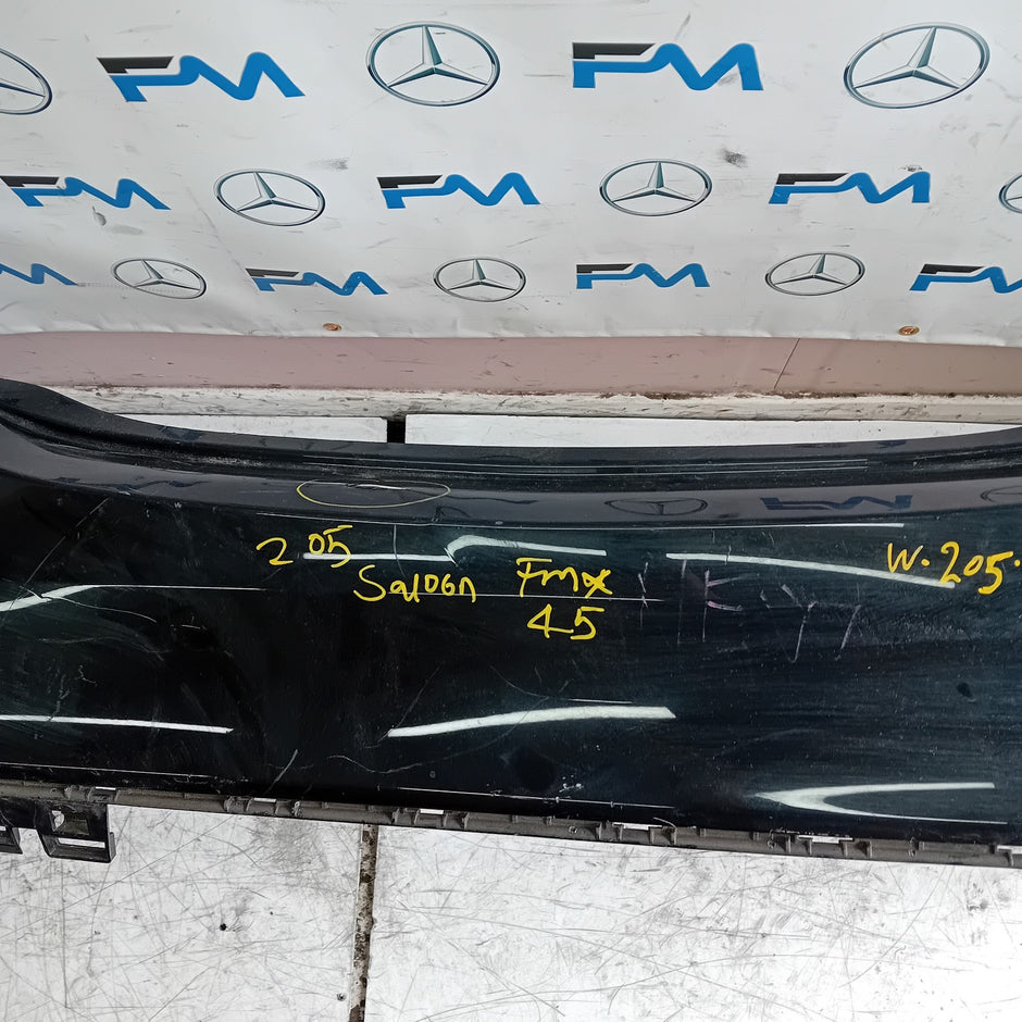 MERCEDES C-CLASS W205 SLN REAR BUMPER 2014 BLACK A2058555738 FMX45