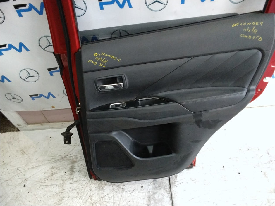 MITSUBISHI OUTLANDER MK3 DRIVER SIDE REAR DOOR OSR 2013 RED COMPLETE FMD350