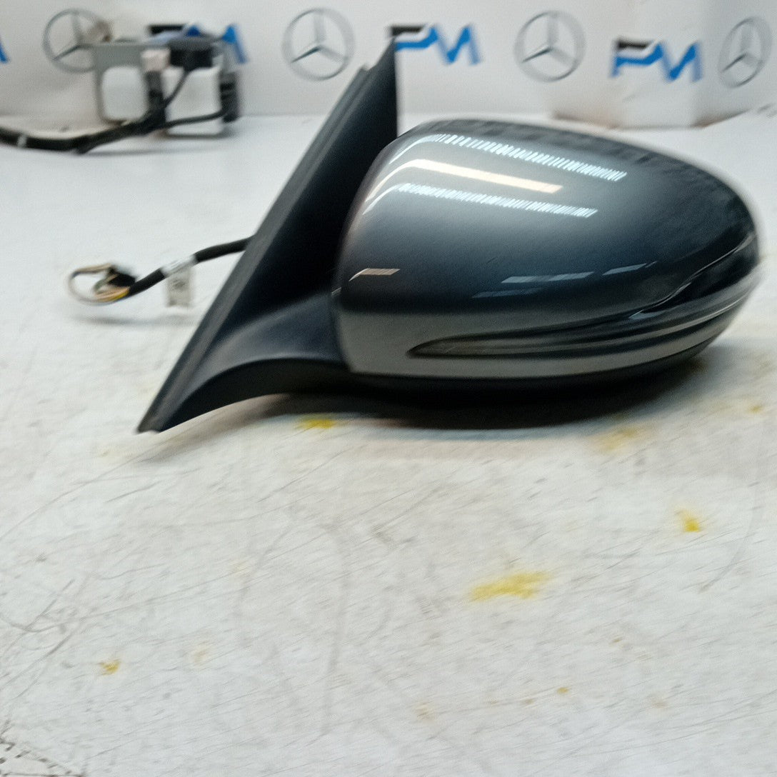 MERCEDES C-CLASS W205 PASSENGER  WING MIRROR NSF GREY 2014 PL A2058104702 FMM63