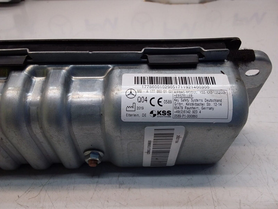 2019 MERCEDES BENZ A-CLASS W177 DRIVER SIDE KNEE AIRBAG A1778600102 FM00326
