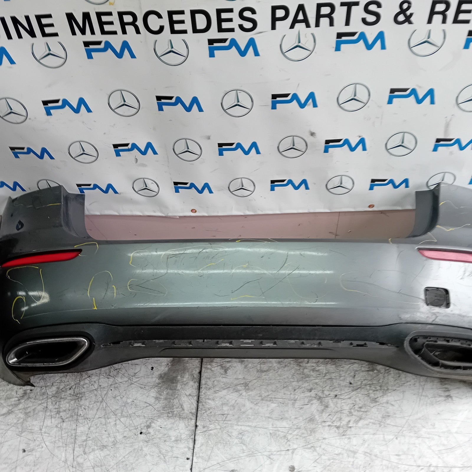 MERCEDES BENZ  A-CLASS W177 REAR BUMPER A1778804801 2018 GREY COMPLETE FMX7