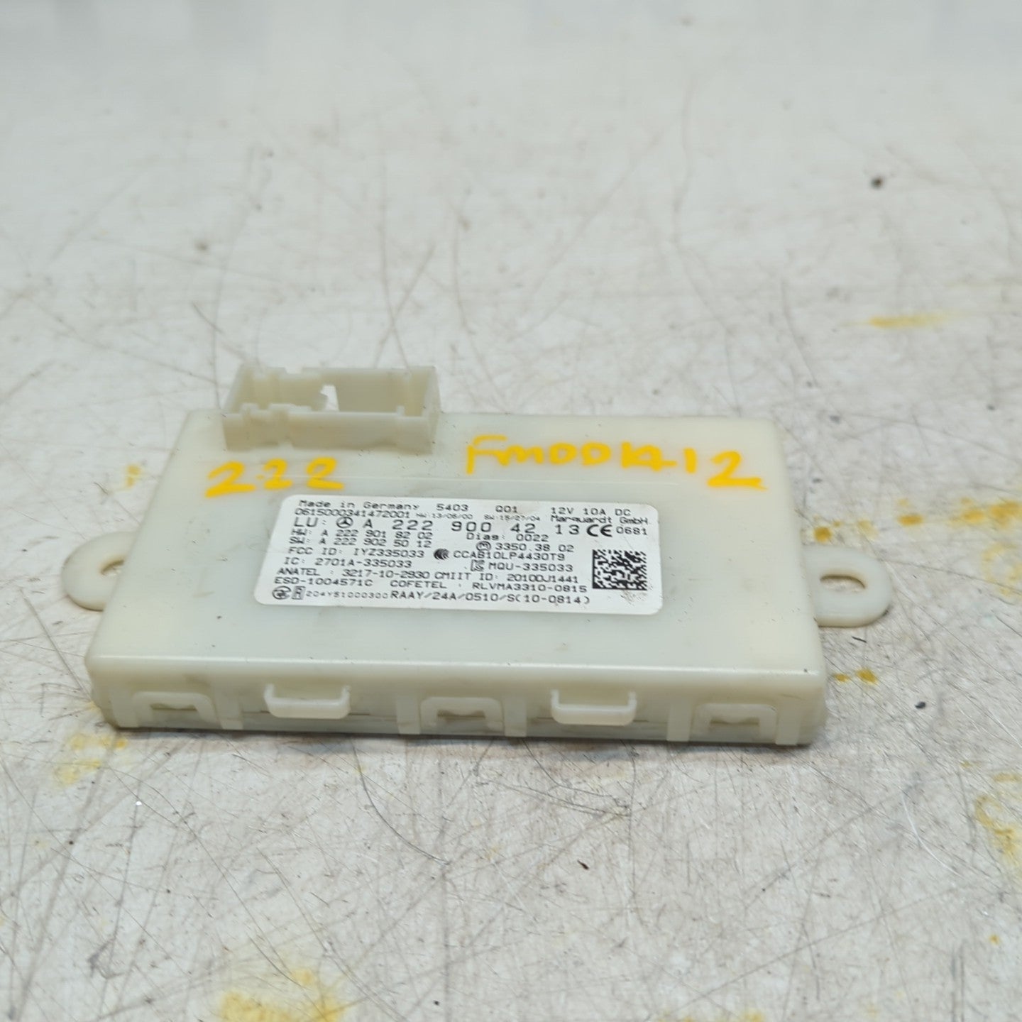 MERCEDES BENZ S-CLASS KEYLESS GO CONTROL UNIT W222 A2229004213 FM001412