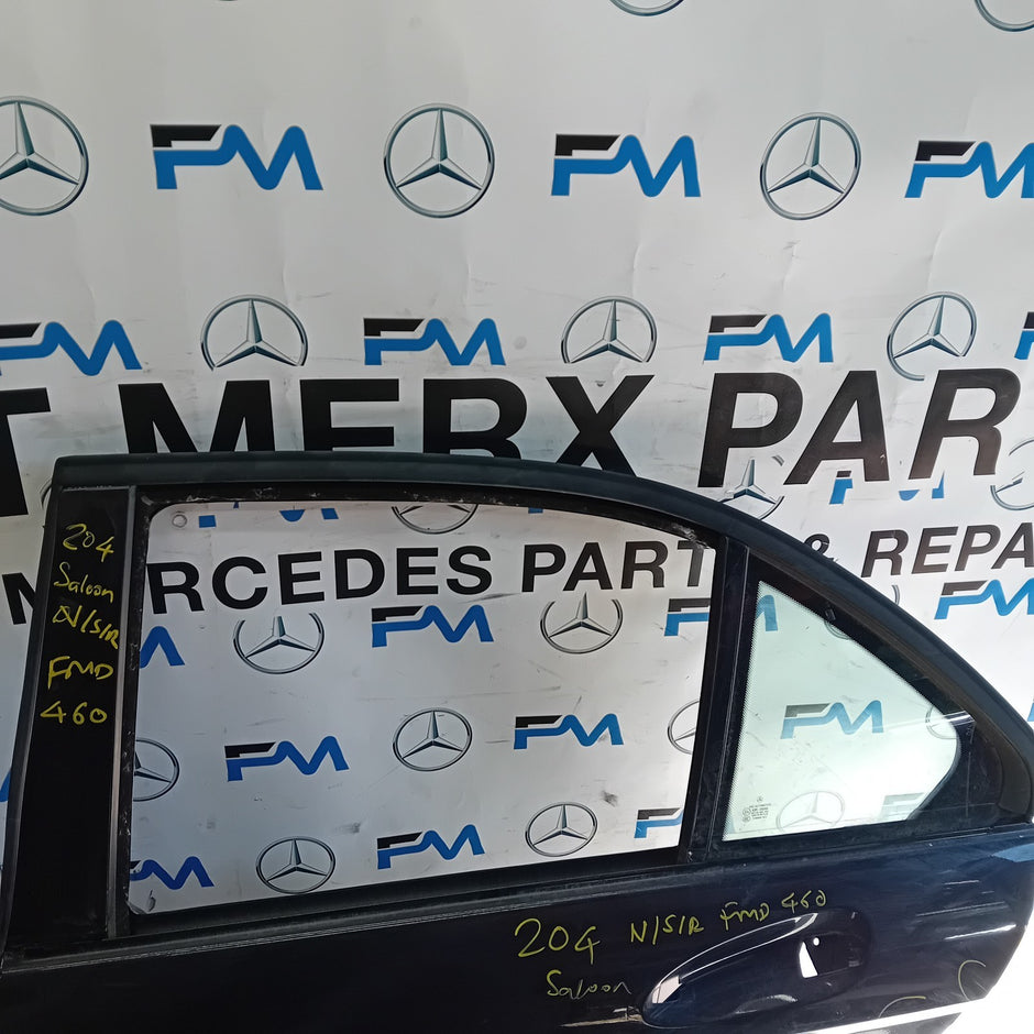 MERCEDES  BENZ  C-CLASS W204 SLN DRIVER REAR DOOR ISR BLUE 2008-14 FMD460