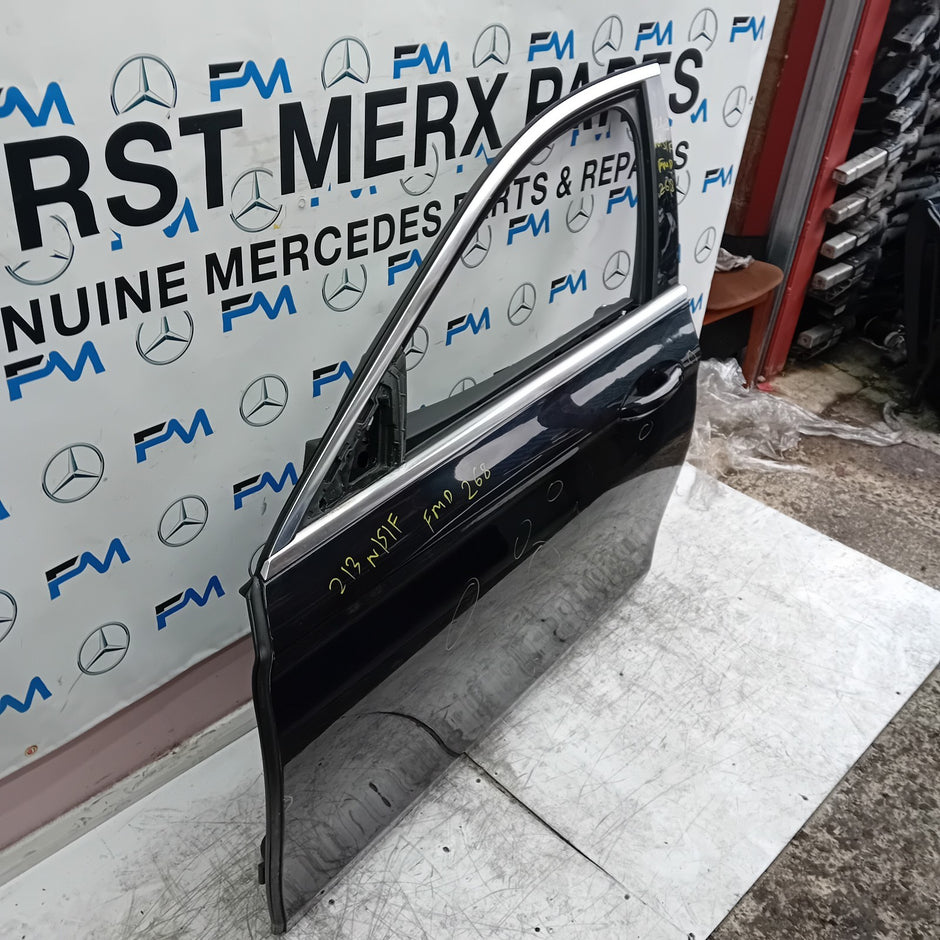 MERCEDES E-CLASS W213 SLN PASSENGER FRONT DOOR OSF BLACK 2016 ON COMPLETE FMD268