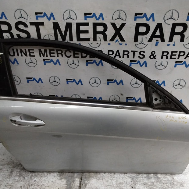 MERCEDES C-CLASS W204 SLN DRIVER FRONT DOOR OSF SILVER 2008-14 COMPLETE FMD558