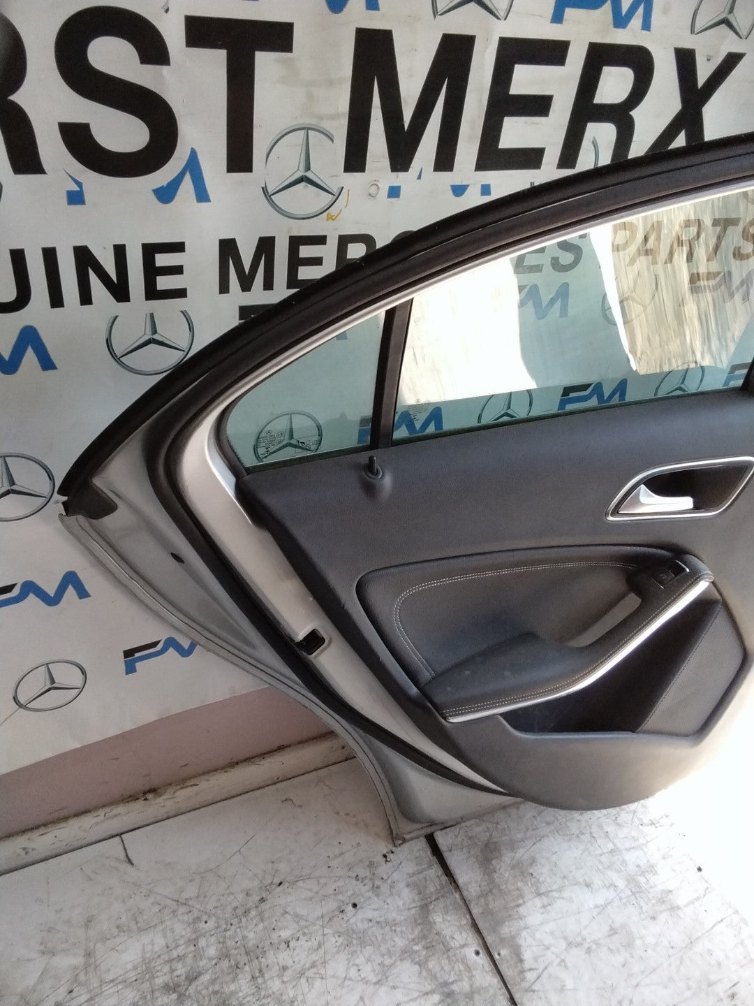 MERCEDES  A-CLASS W176 PASSENGER REAR DOOR NSR GREY 2012-2018 COMPLETE FMD312