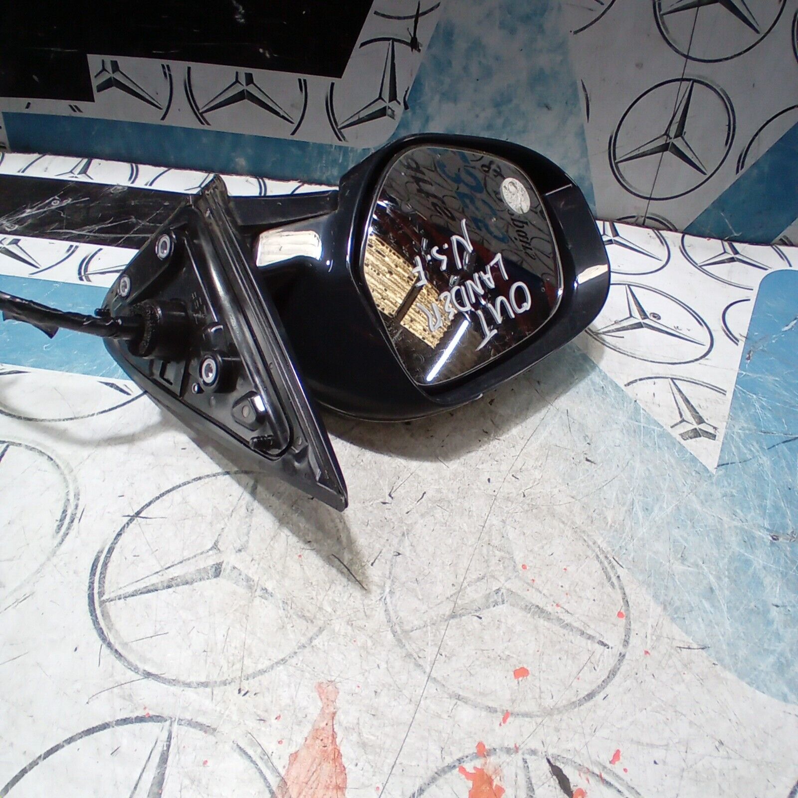 2015 MITSUBISHI OUTLANDER DRIVERS SIDE LEFT HAND WING MIRROR E11026919 DAMAGE