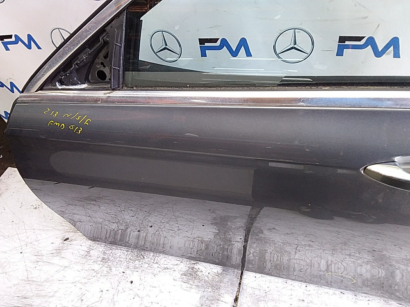 MERCEDES E-CLS W213 SLN PASSENGER FRONT DOOR NSF GREY 2016-23 COMPLETE FMD613