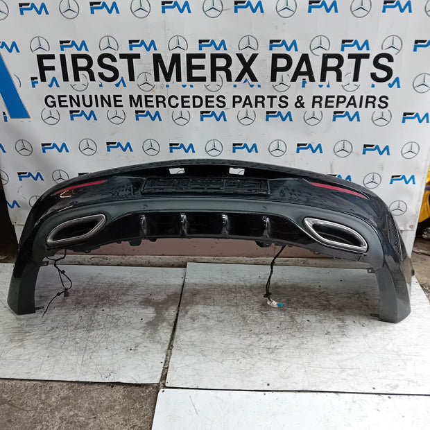 MERCEDES BENZ C-CLASS W205 COUPE REAR BUMPER 2015 BLACK FMX57