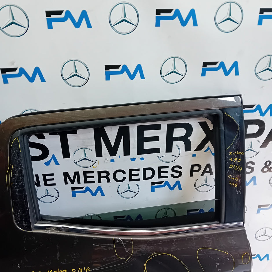 MERCEDES BENZ X-CLASS W470 DRIVER REAR DOOR OSR BROWN COMPLETE FMD356