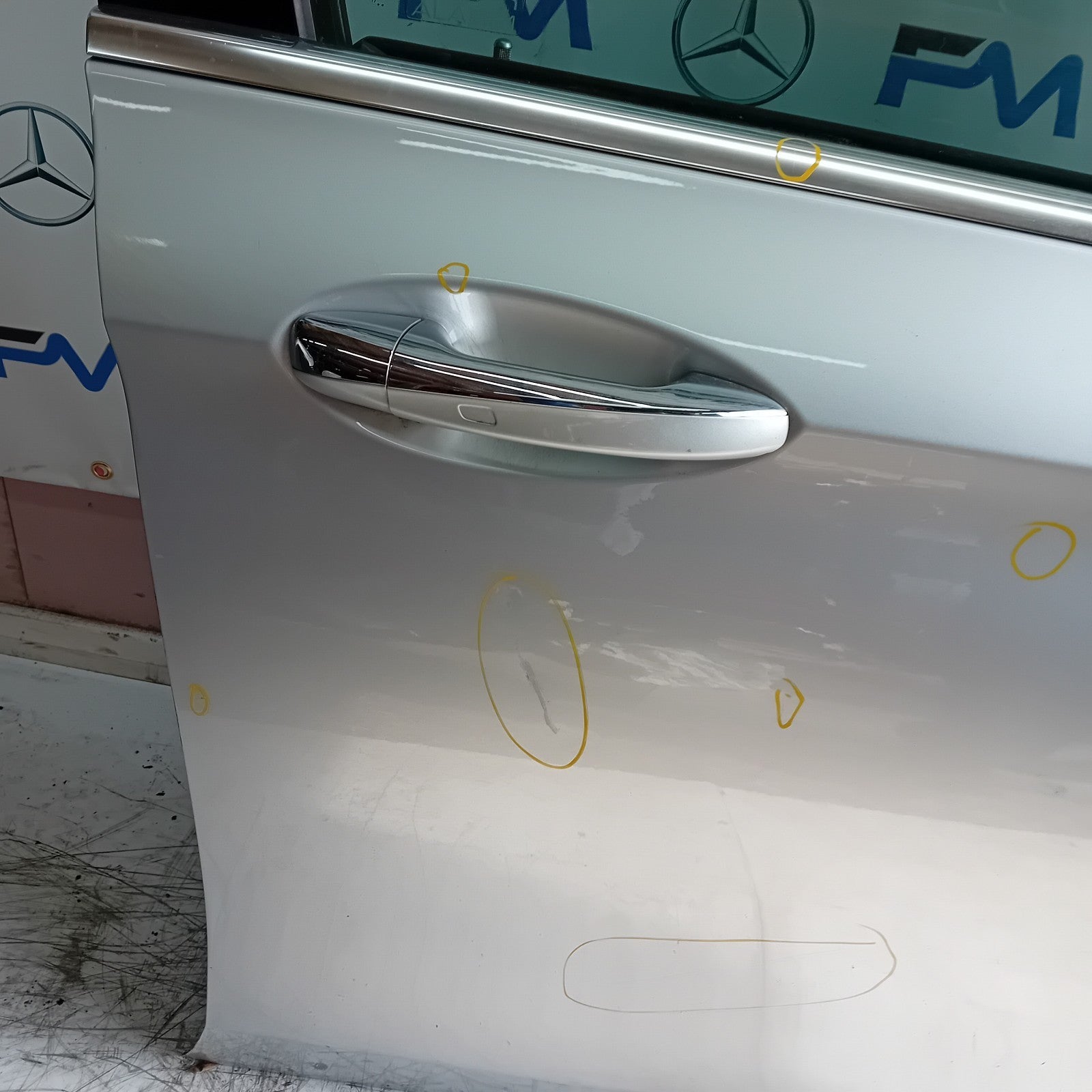 MERCEDES E-CLASS W213 SLN DRIVER FRONT DOOR OSF 2016 ON SILVER COMPLETE FMD273