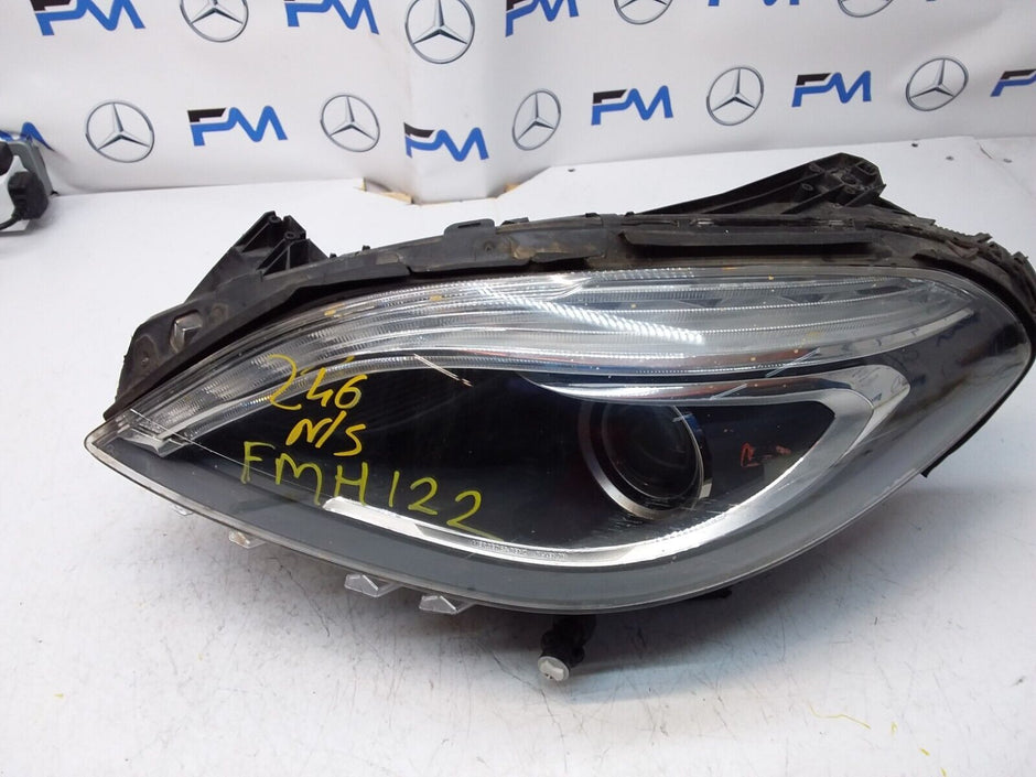 2013 MERCEDES B-CLASS W246 HEADLIGHT PASSENGER NS A2468207361 FMH122 (DAMAGED)