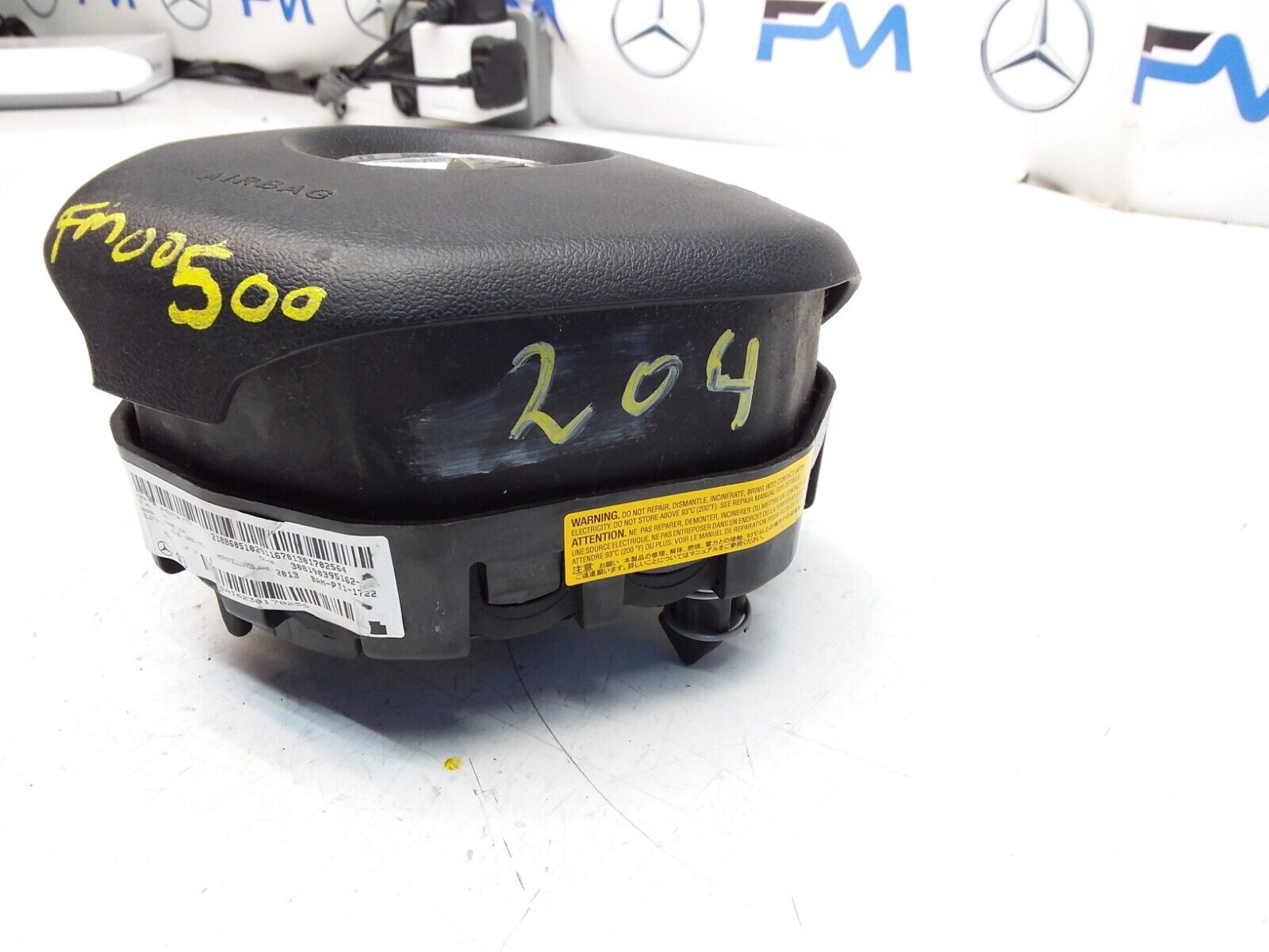 MERCEDES E-CLASS W204 STEERING WHEEL AIRBAG 308190359162-AD FM00500