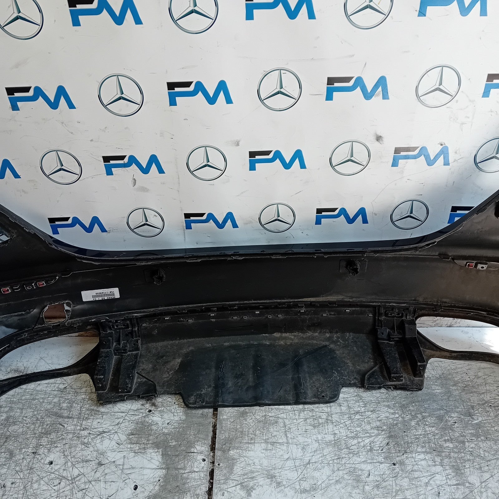 MERCEDES E-CLASS W213 SALOON REAR BUMPER 2016 A2138850025 BLACK COMPLETE FMX101