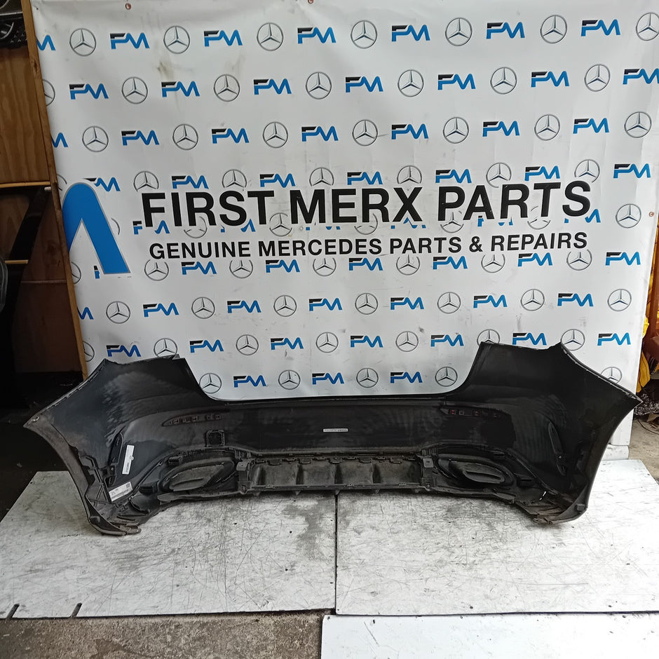 MERCEDES BENZ  A-CLASS W177 REAR BUMPER A1778804701 2018 BLACK COMPLETE FMX18