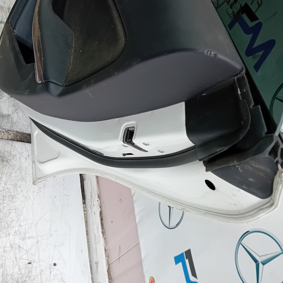 MERCEDES BENZ CLA W117 DRIVER REAR DOOR OSR 2013-19 WHITE COMPLETE FMD411