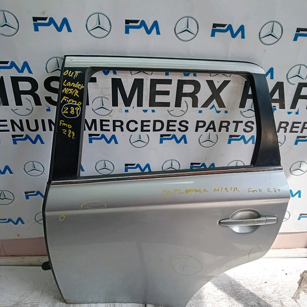 MITSUBISHI OUTLANDER MK3 PASSENGER SIDE REAR DOOR NSR SILVER FMD289 