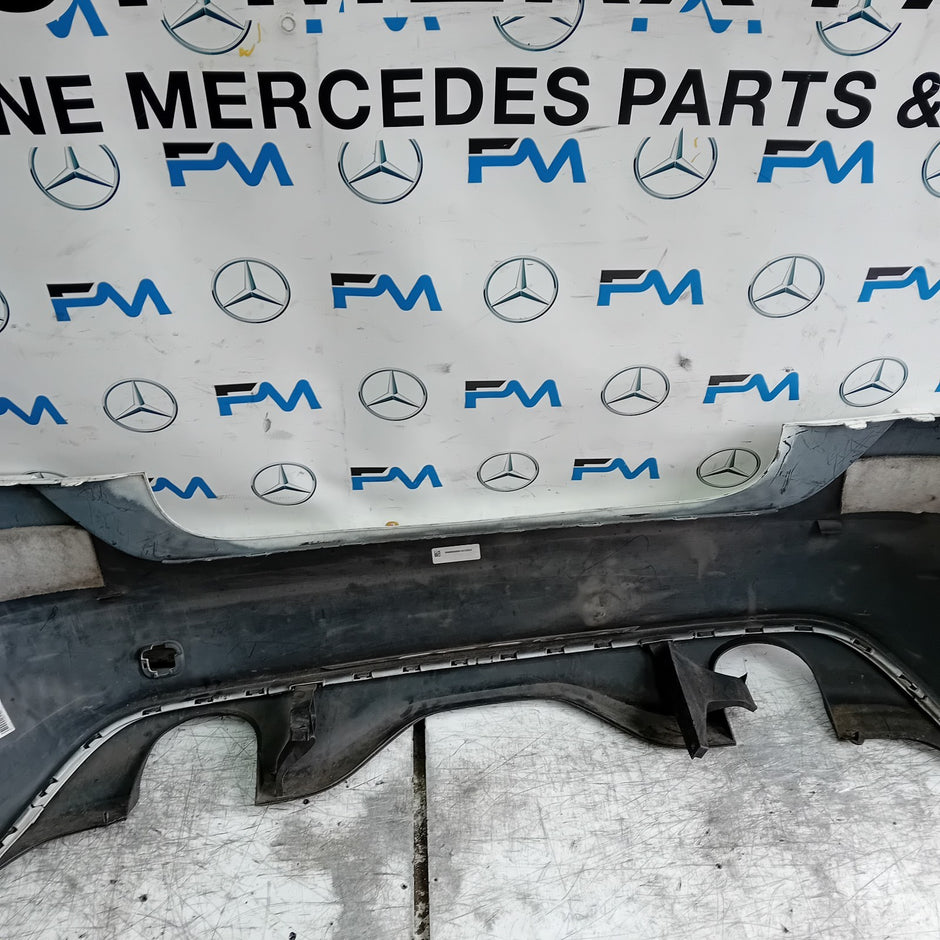 MERCEDES BENZ A-CLASS W176 REAR BUMPER 2012-18 A1768850125 WHITE FMX31