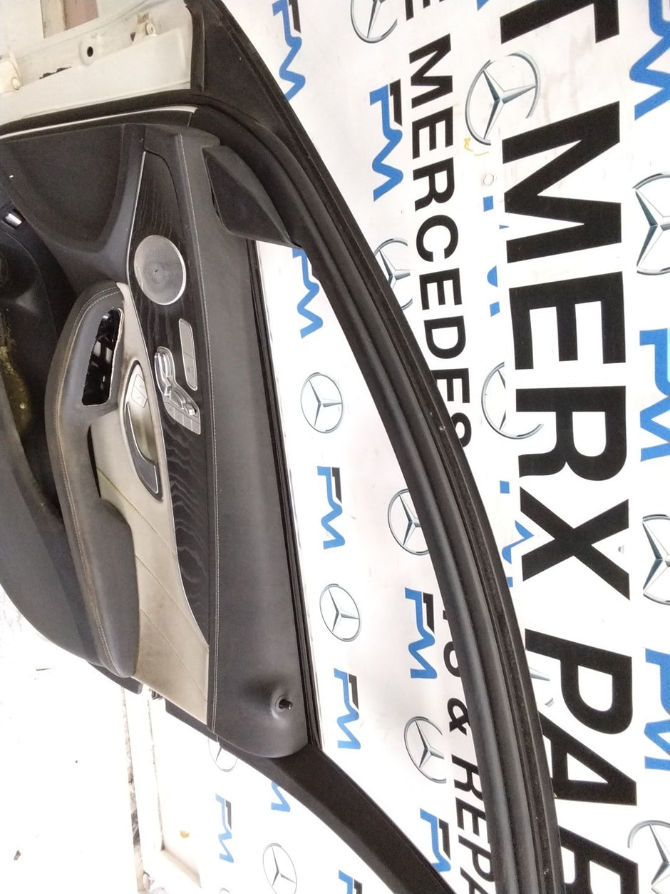 MERCEDES C-CLASS W205 SLN DRIVER FRONT DOOR OSF WHITE 2014 ON COMPLETE FMD329