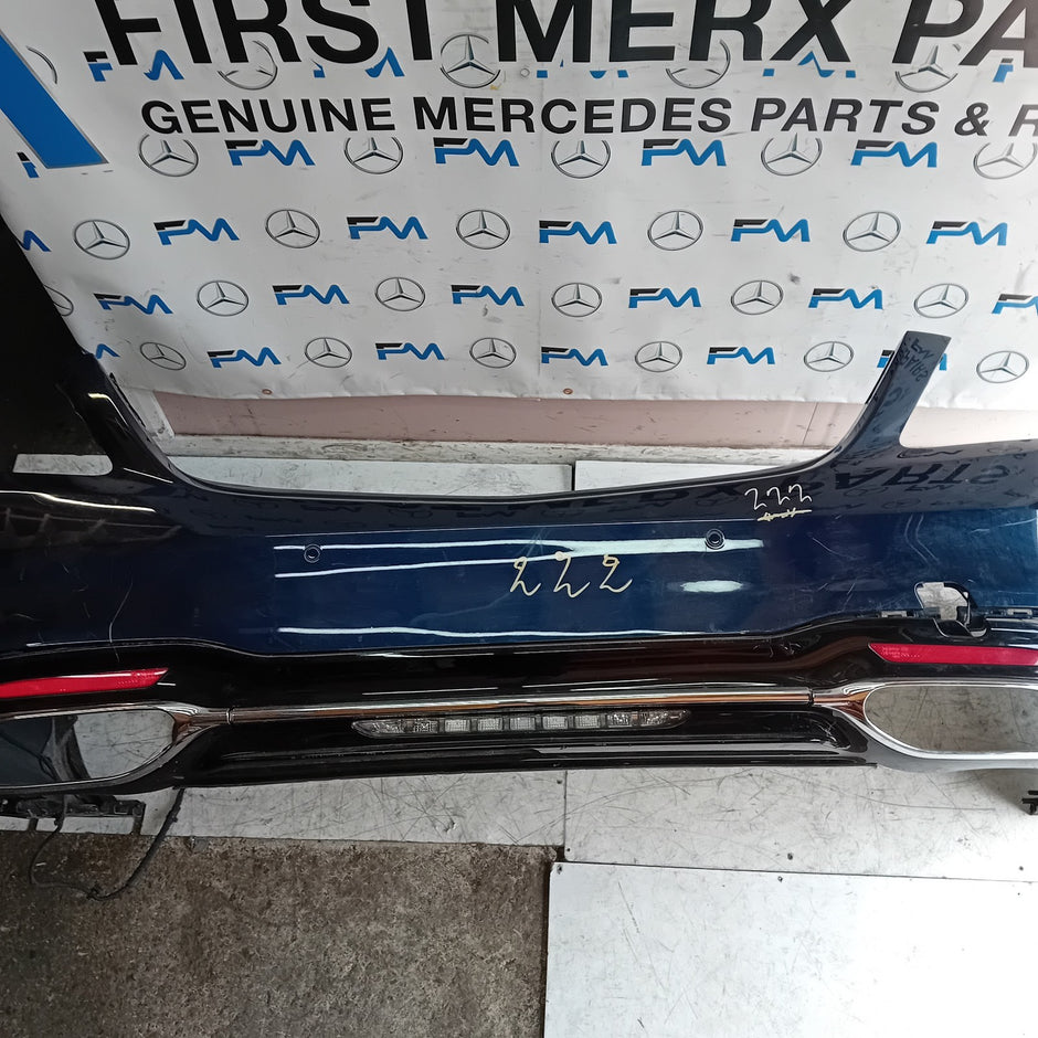 MERCEDES BENZ S-CLASS W222 SALOON REAR BUMPER BLUE 2014 ON A2228802601 FMX135