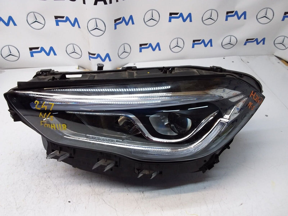 20 MERCEDES B-CLASS W247 HEADLIGHT PASSENGER SIDE NS A2479066501 FMH118 LED HIGH