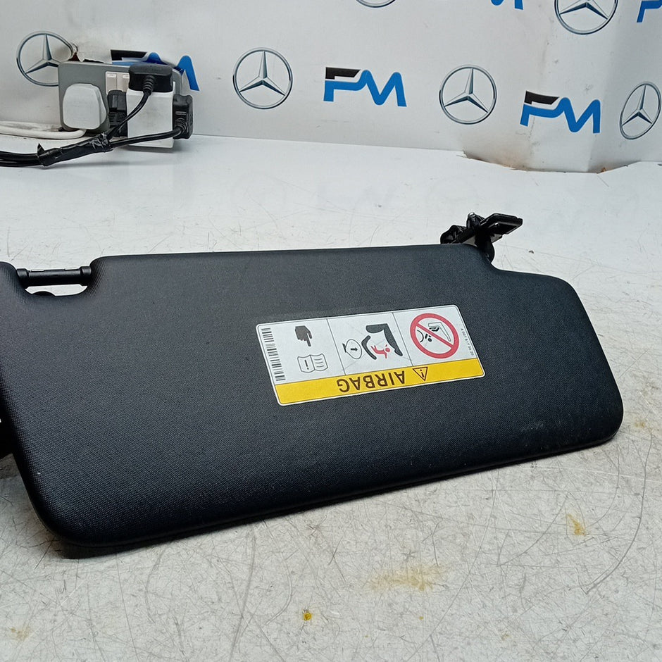 MERCEDES C-CLASS W205 SUN VISOR PASSENGER SIDE BLACK A0078173620 2014 FM001620