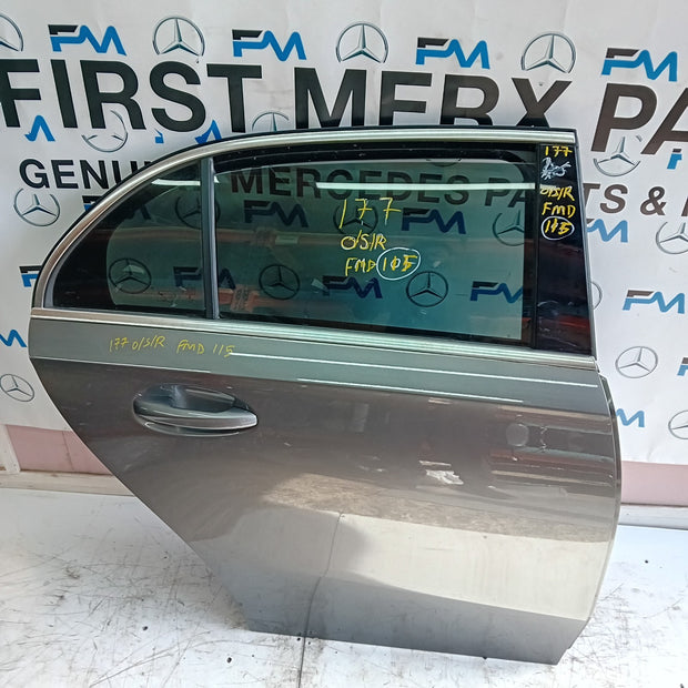 MERCEDES  A-CLASS W177 DRIVER SIDE REAR DOOR N/S/R COMPLETE GREY FMD115