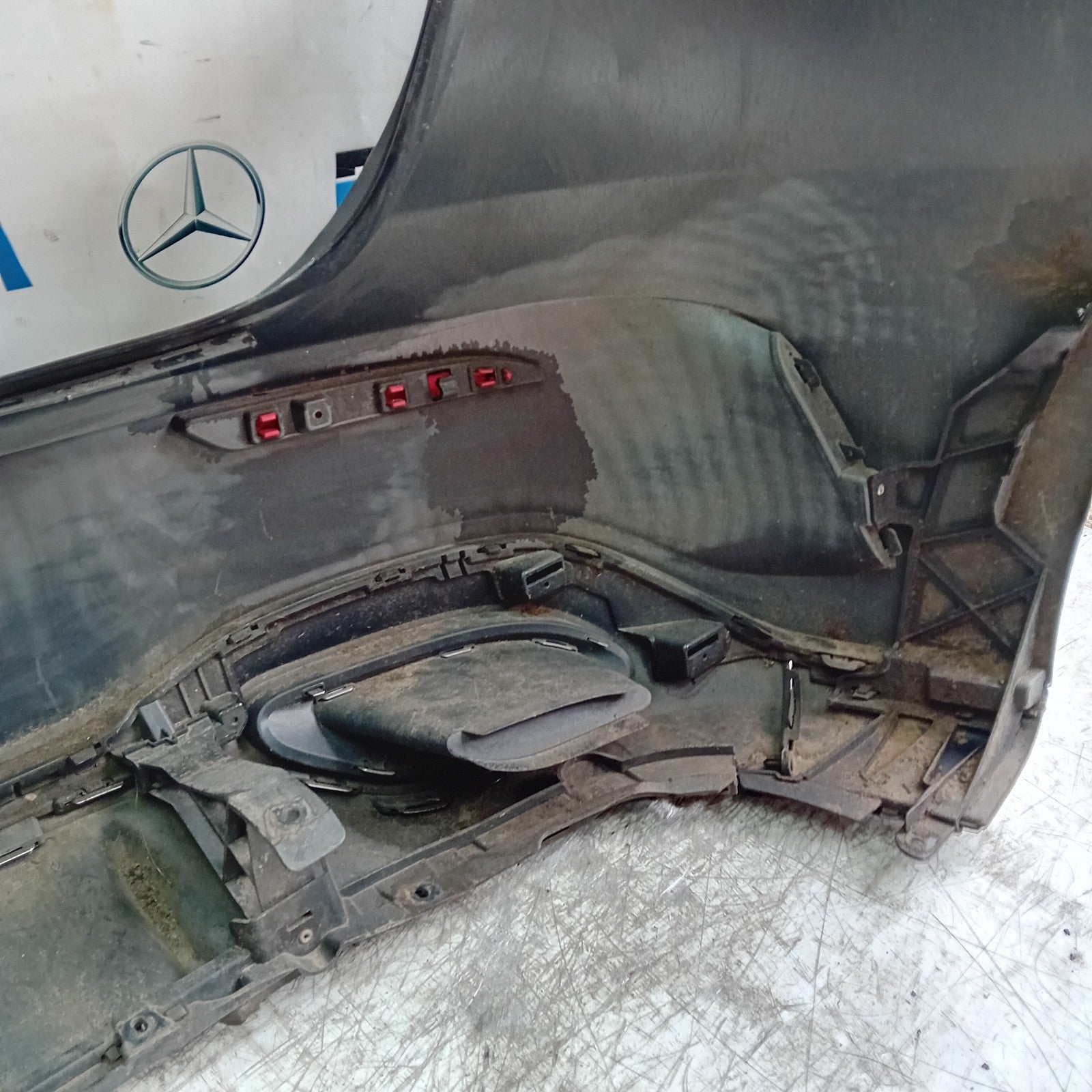 MERCEDES BENZ  A-CLASS W177 REAR BUMPER A1778804701 2018 BLACK COMPLETE FMX18