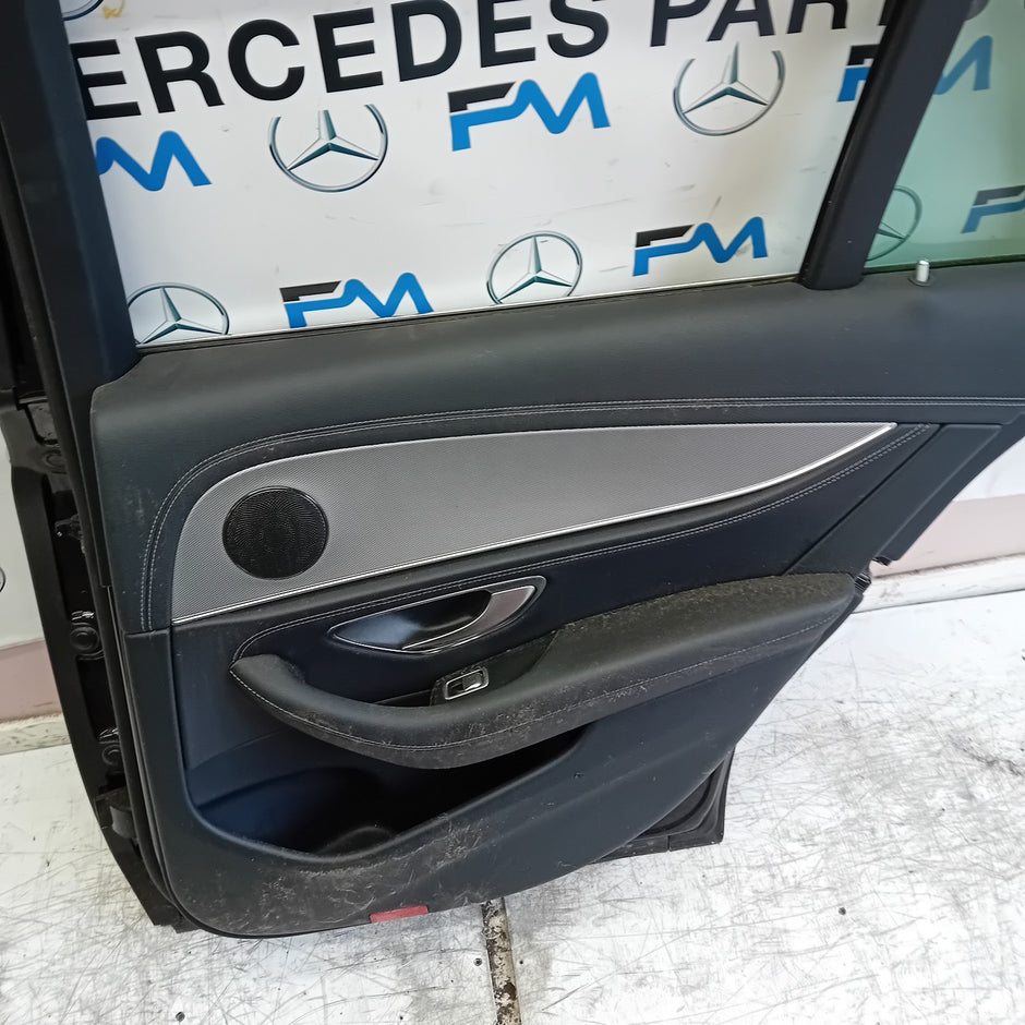 MERCEDES E-CLASS W213 SLN DRIVER REAR DOOR OSR BLACK 2016 ON COMPLETE FMD369