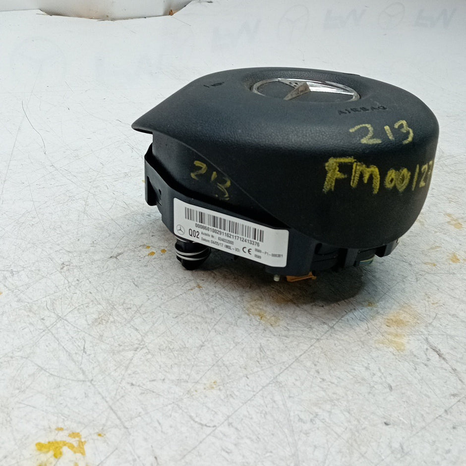 MERCEDES  E-CLASS W213 STEERING WHEEL AIRBAG DRIVER OS RIGHT Q02 FM001273