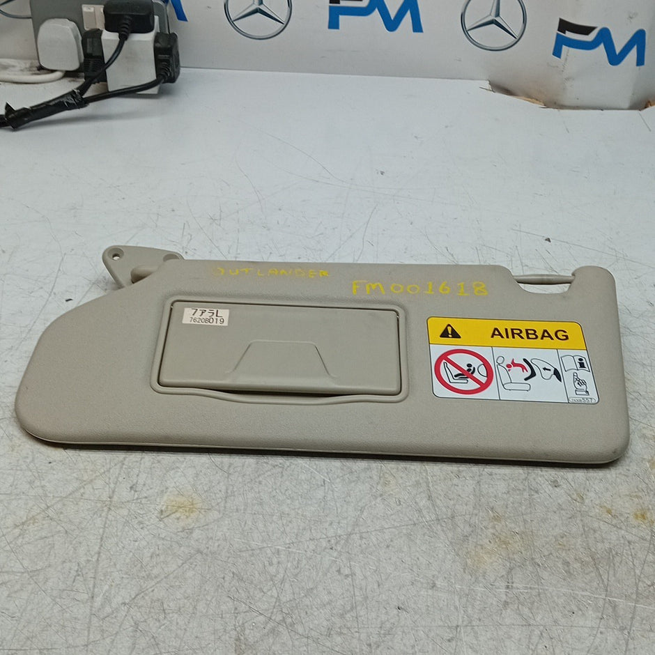 MITSUBISHI OUTLANDER MK3 SUN VISOR PASSENGER SIDE 7620B019 2014 FM001618