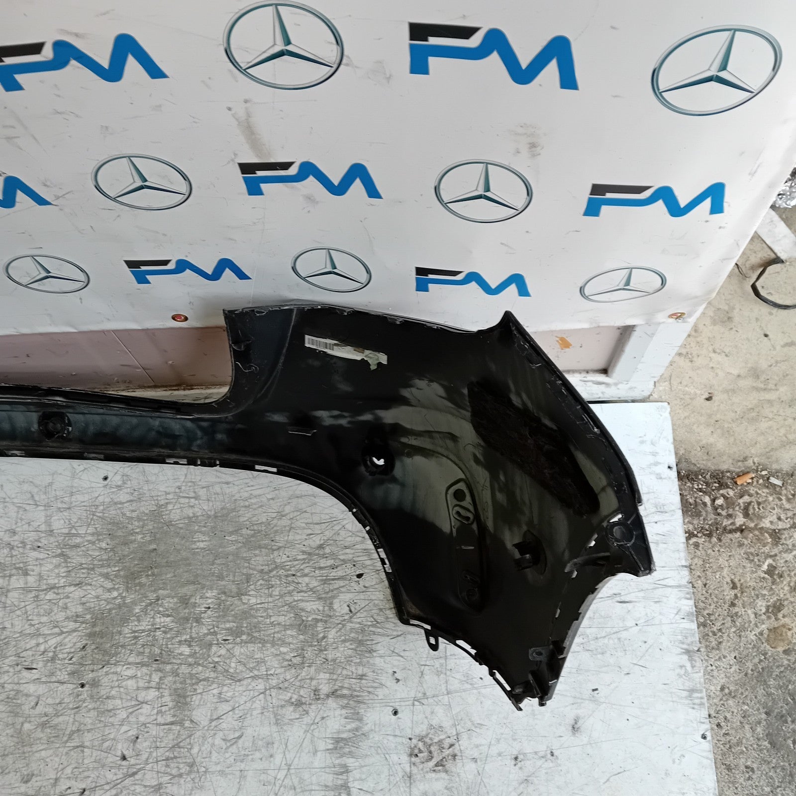 MERCEDES BENZ GLA X156 AMG REAR BUMPER BLACK 2014-19 A1568852425 FMX118