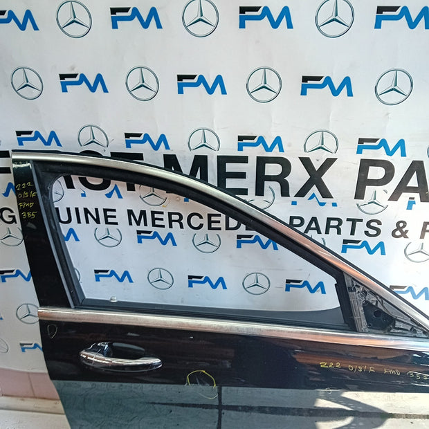 MERCEDES S-CLASS W222 SLN DRIVER FRONT DOOR OSF BLACK 2014 ON COMPLETE FMD355