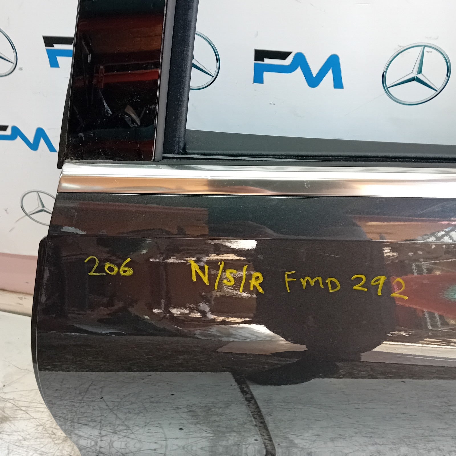 MERCEDES C-CLASS W206 EST PASSENGER REAR DOOR NSR BLACK 2017-20 COMPLETE FMD292