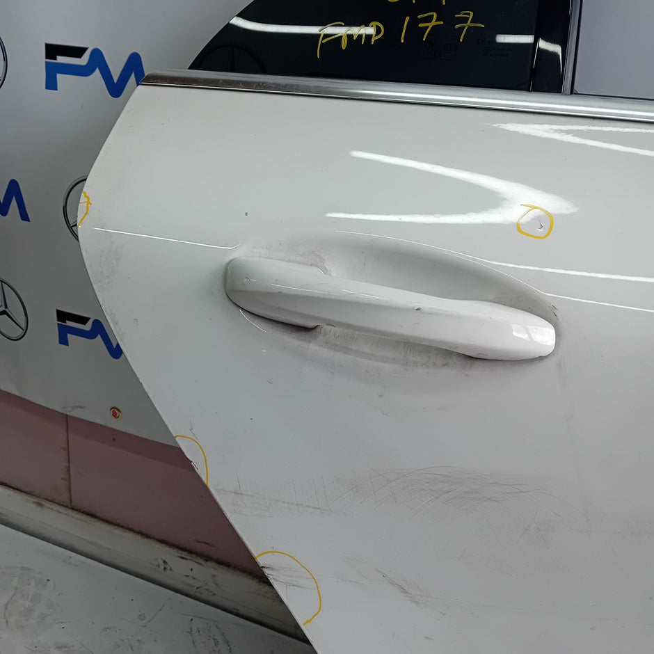 MERCEDES BENZ W118 CLA DRIVER SIDE REAR DOOR OSR WHITE 2019 ON COMPLETE FMD177