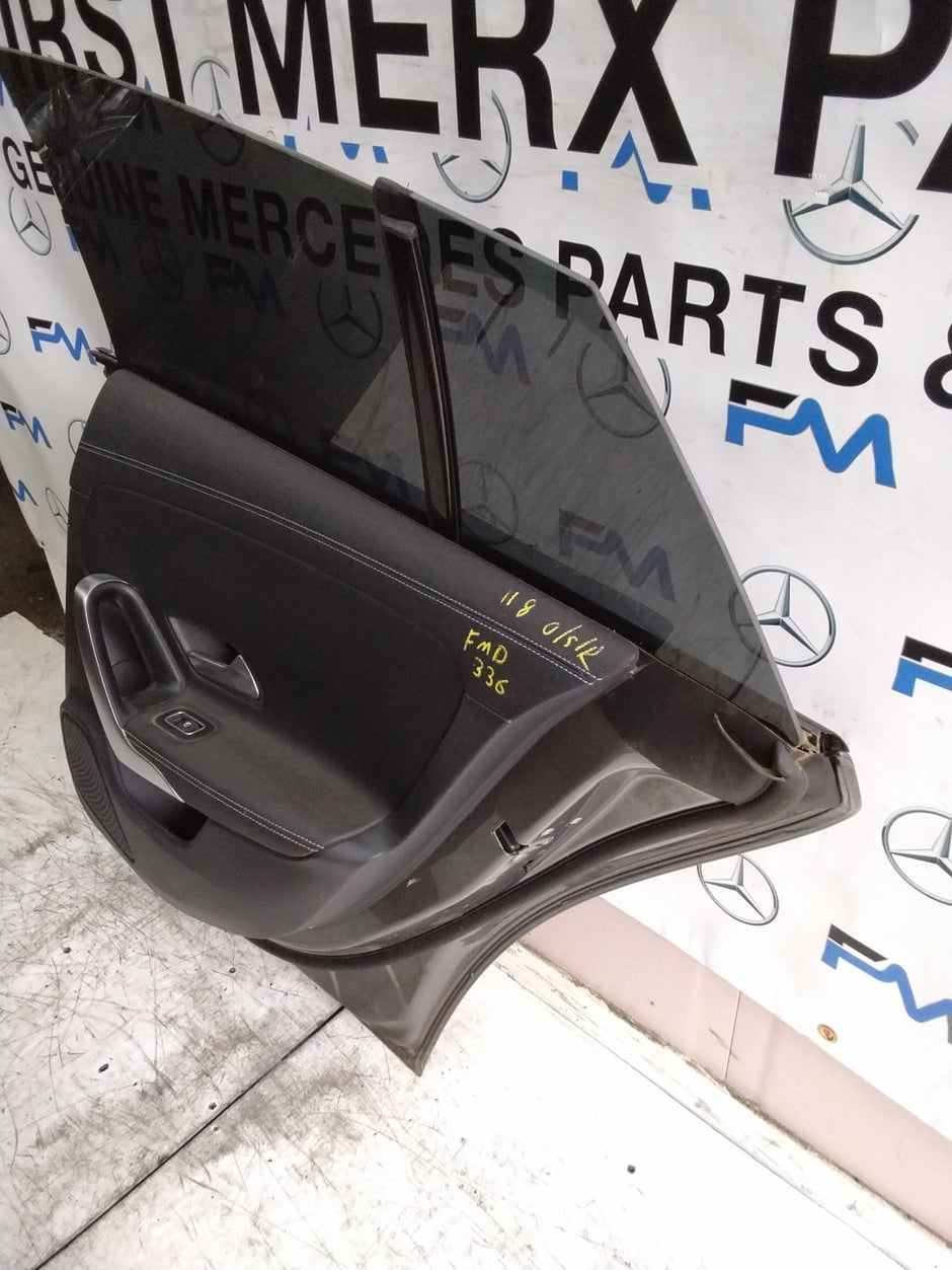 MERCEDES CLA W118 DRIVER REAR DOOR OSR GREY 2019 ON COMPLETE FMD336