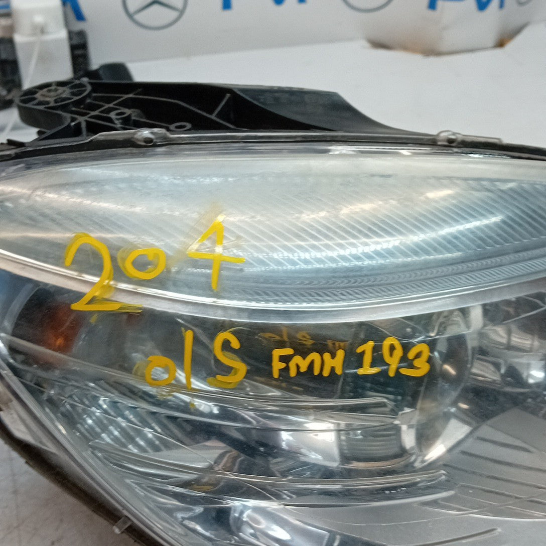 MERCEDES BENZ C-CLASS W204 DRIVER SIDE OS HEADLIGHT 2012 FMH193