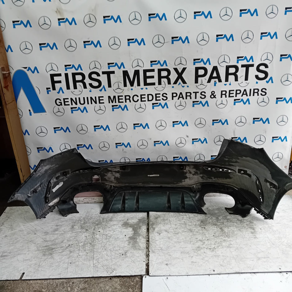 MERCEDES BENZ  A-CLASS W177 REAR BUMPER 2018 A1778808101 BLACK FMX26